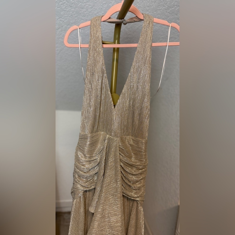 PatBO Lurex Draped Maxi Dress - Picture 4 of 12